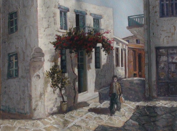 Greek island street