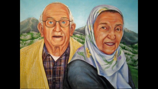 Grandparents portrait