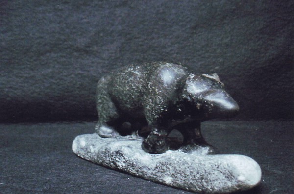 Black Bear - Grey/ Black Soap stone