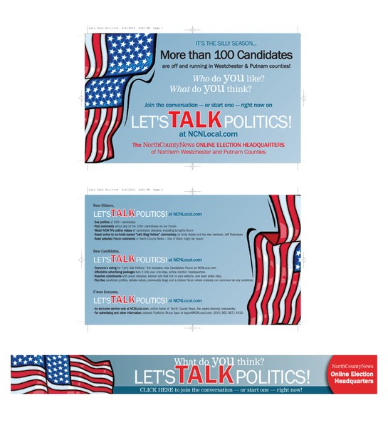 Let's Talk Politics! Card and Web Banner