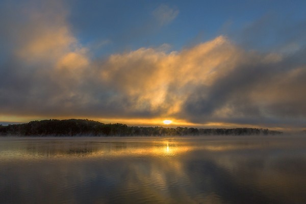 Sunrise first day of fall