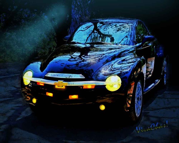 Hallow Weenie Chevy SSR Decorated for Halloween