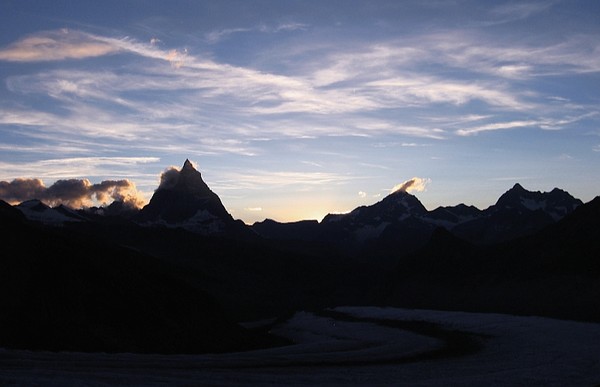Matterhorn at nightfall