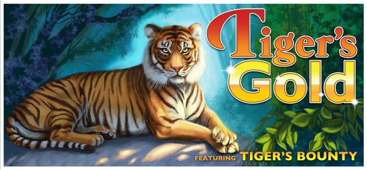 Tiger Gold Casino Slot Machine Game Art