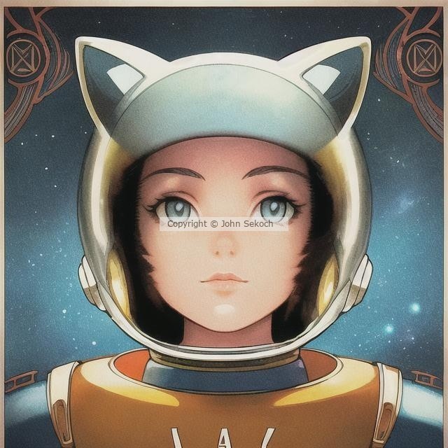 Space Cat Girl #02
