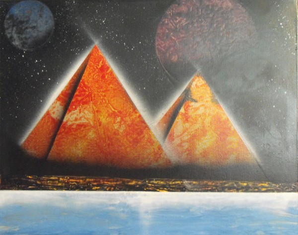 Two Pyramids Two Moons