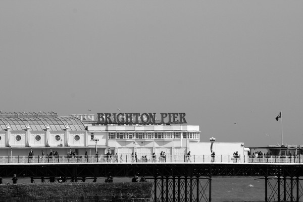 Brighton Pier Black and White