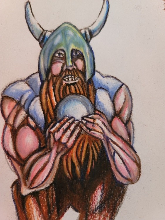 Viking with orb