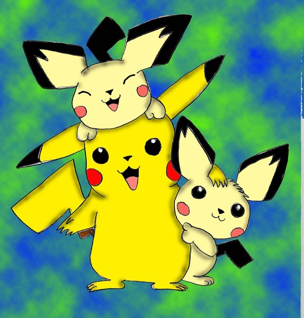 Pikachu and the Pichu brothers