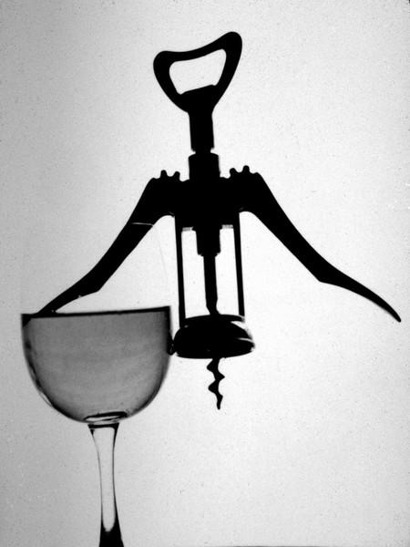 Corkscrew in a glass