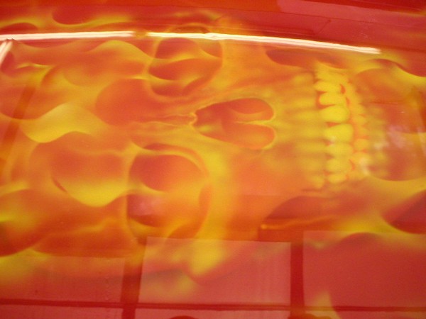 Flaming Skull