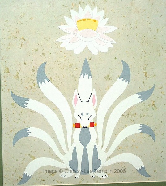 Paper Kyubi Kitsune