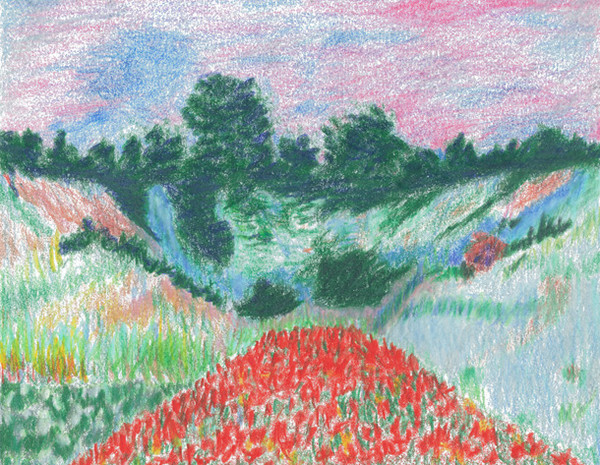 Monet - Poppy Field in a hollow Near Giverny
