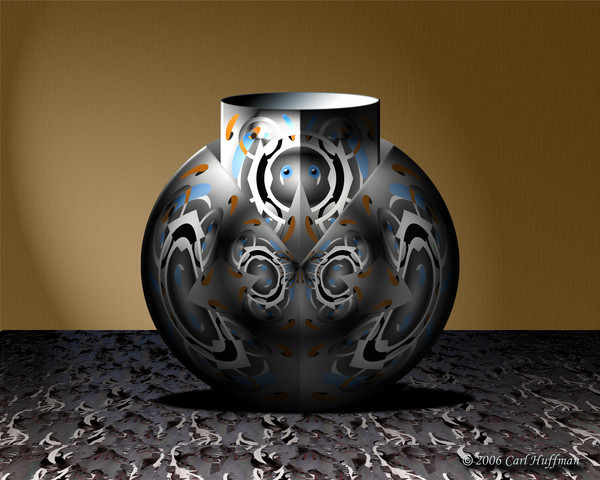 Sad Eyed Grey Vase
