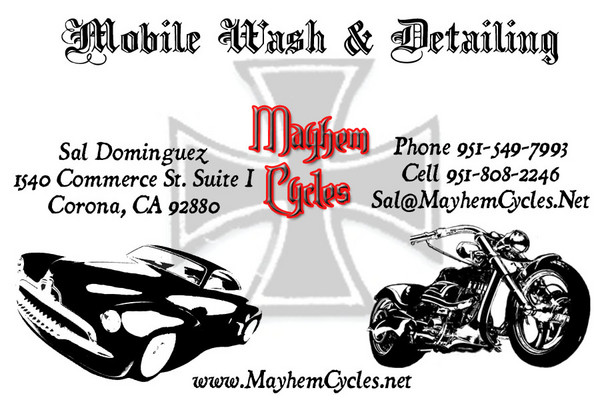Mayhem Cycles Card