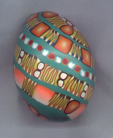 polymer clay egg #26