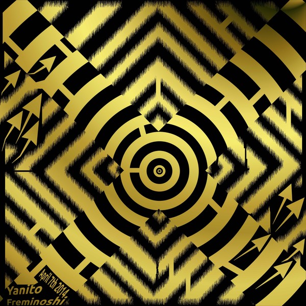 X Spin Op Art Maze