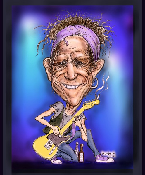 Keith Richards caricature
