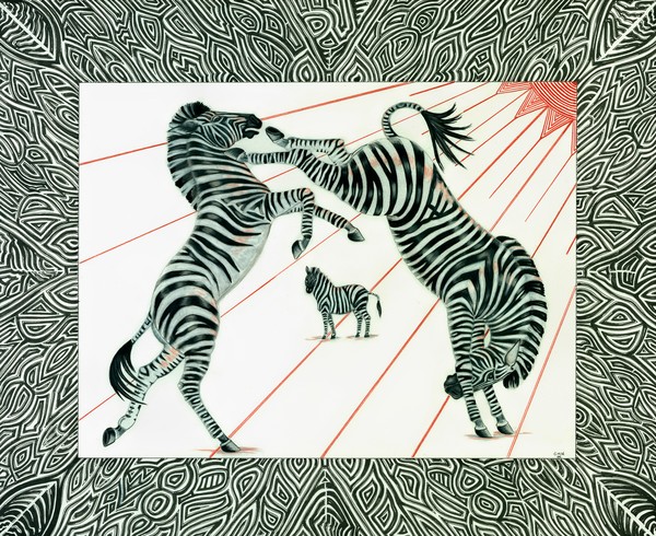 Fighting Zebras