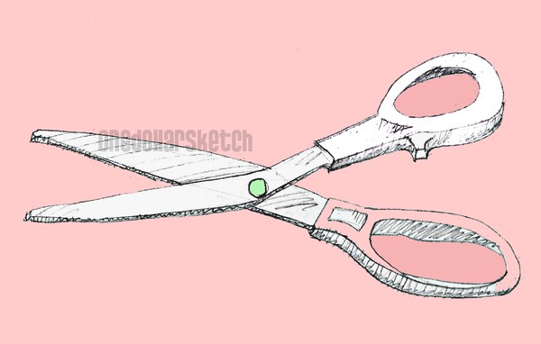 One Dollar Sketch 2 - Scissor