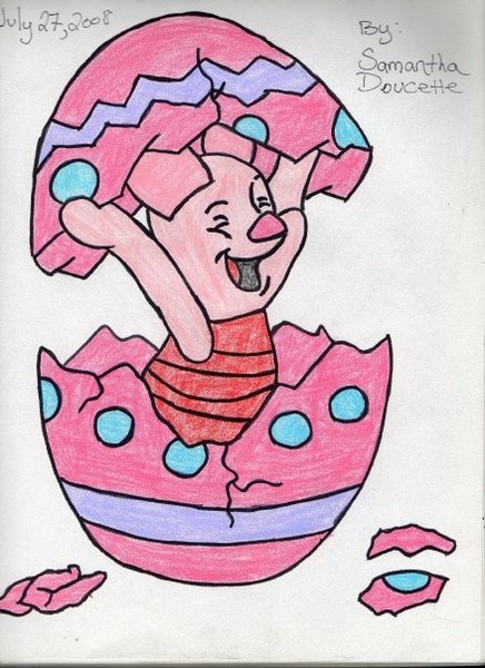 Piglet In Easter Egg