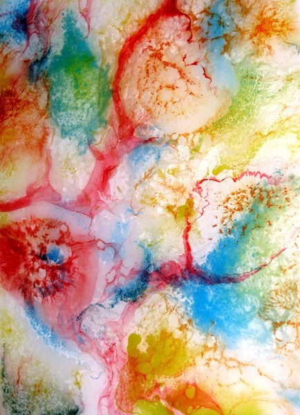 Oils and Epoxy Resin Art Abstract