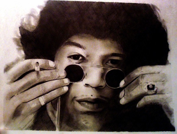 Jimi Hendrix graphite December 2011
