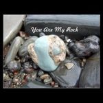 You Are My Rock Postcard