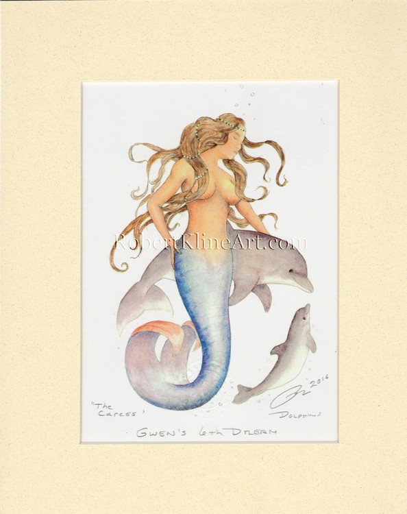 Mermaid Gwen and Dolphins - 6th Dream