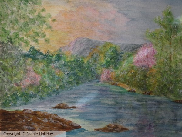 THE SHENDOAH VALLEY -WATERCOLOR