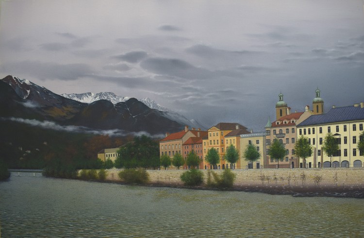 Innsbruck from River Inn Bridge