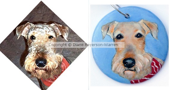 custom pet ornament or magnet