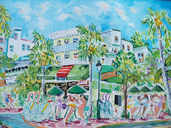 News Cafe Ocean Drive SoBe MB 24x30