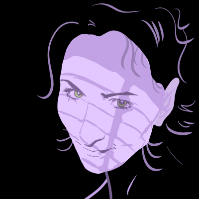 Purple Self-Portrait