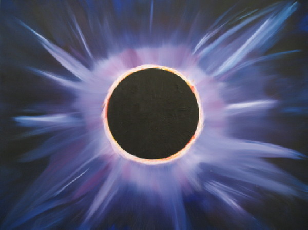 Solar Eclipse with Corona Streams