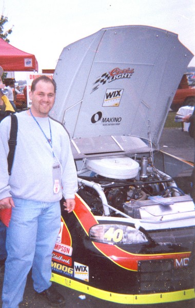  my son Jason at NASCAR