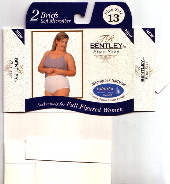 Kmart Plus Size Panty Packaging
