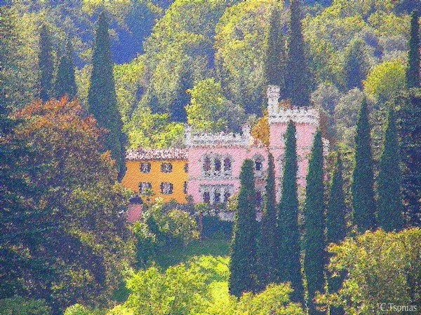 Lake Como,Italy digital painting