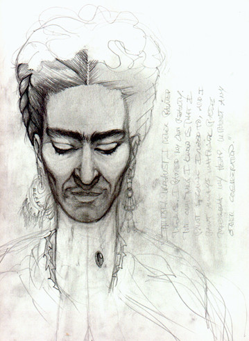 Untitled Frida Kahlo Sketch