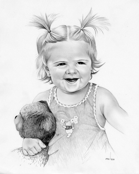 Girl with Teddy Bear