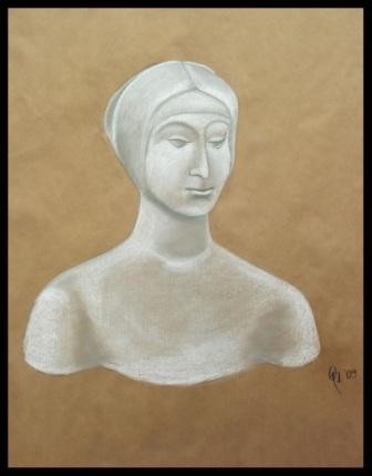 head of a Woman-Plaster model