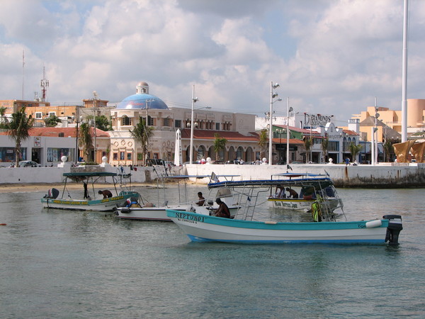 Boats in Cozumel