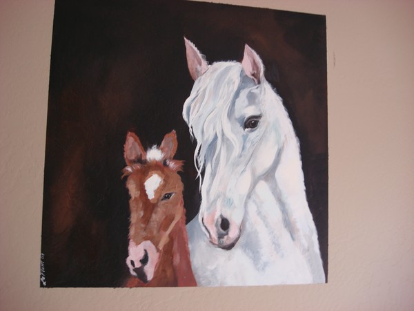 horse mural