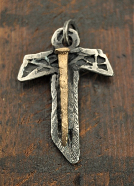 H0ly Nail Tau Cross Sterling Silver