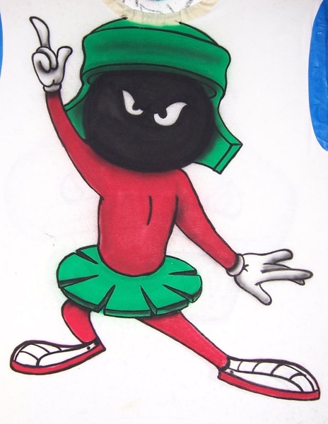 Marvin the Martian on White Shirt