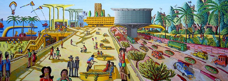 interview questions and answers with the israeli painter raphael perez about his naive art paintings