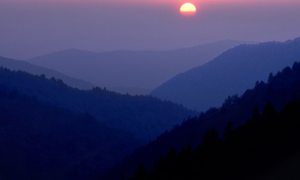 Sunset in The Mountains, Smoky Mountains N.P.