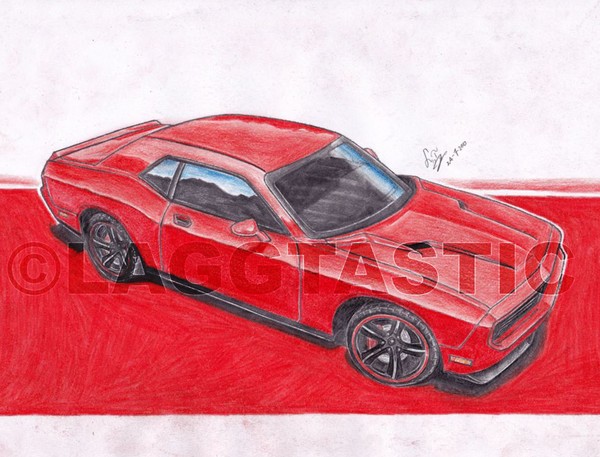 Challenger second colour drawing