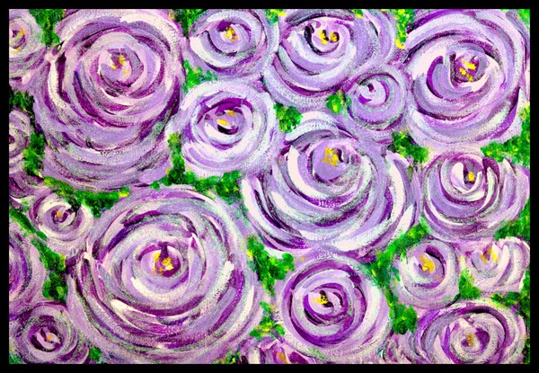 Sparkling Lavender Roses