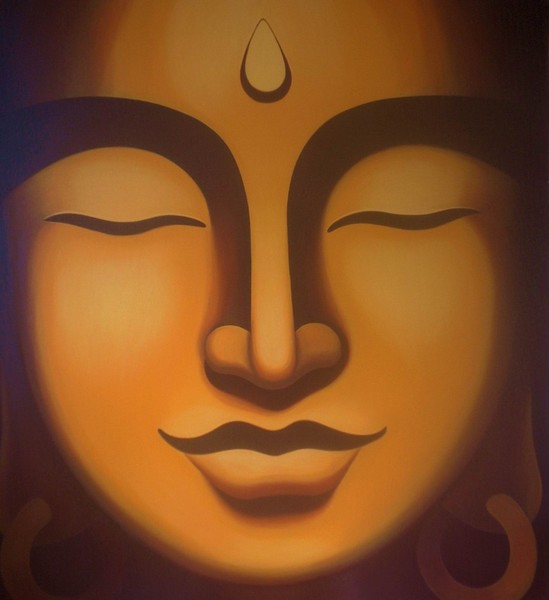 Saffron Buddha 2